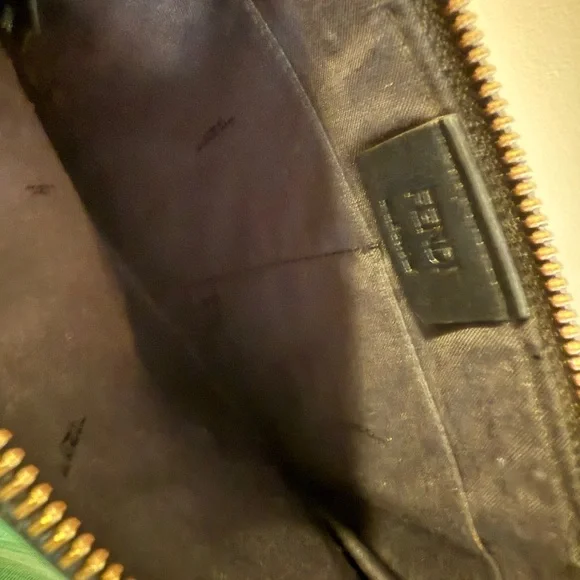 Fendi Monster Studded Clutch with Red and White Accents - Picture 3 of 4